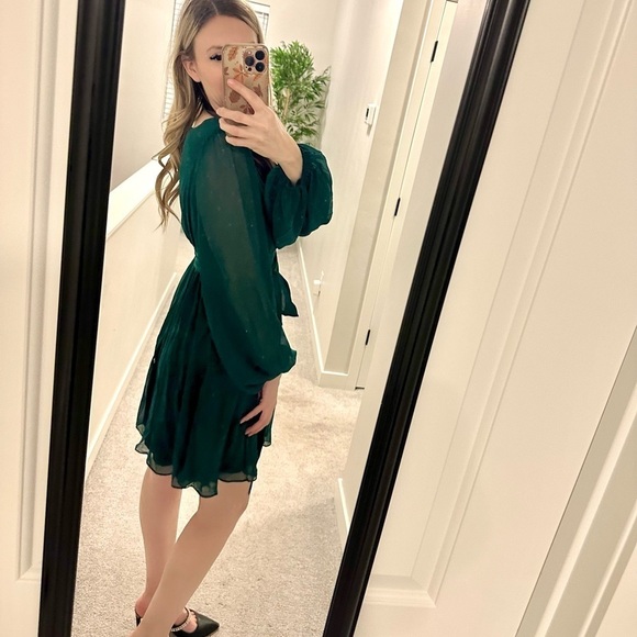 Goddiva Green Mini Dress - Picture 4 of 4